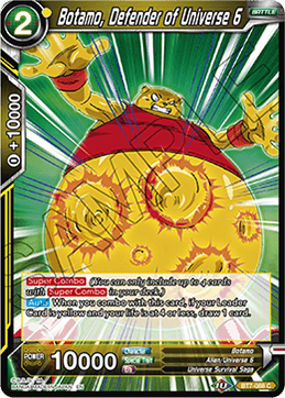 DBS Assault of the Saiyans BT7-088 Botamo, Defender of Universe 6 Foil