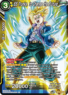 DBS Supreme Rivalry BT13-102 SS Trunks, to Change the Future Foil