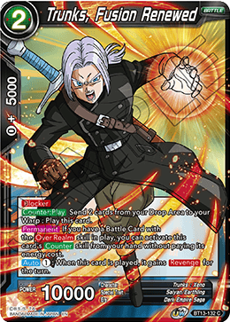 DBS Supreme Rivalry BT13-132 Trunks, Fusion Renewed Foil