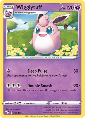 SWSH Darkness Ablaze 068/189 Wigglytuff