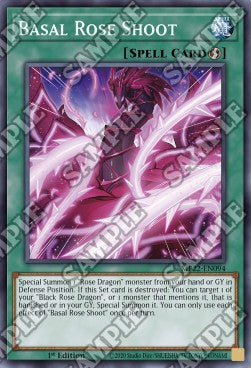 Yu-Gi-Oh! 2022 Tin of the Pharaoh's Gods Mega Pack MP22-EN094 Basal Rose Shoot