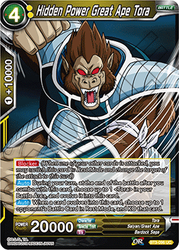 DBS Cross Worlds BT3-096 Hidden Power Great Ape Tora