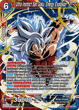 DBS Universal Onslaught BT9-104 Ultra Instinct Son Goku, Energy Explosion (SR)