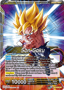 DBS Cross Spirits BT14-091 Son Goku (Leader)