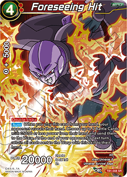 DBS The Tournament of Power TB1-008 Foreseeing Hit (SR)