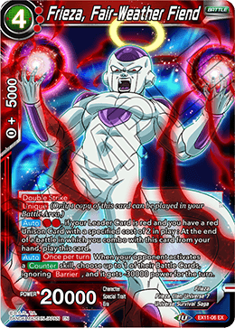 DBS Expansion Set 11: Universe 7 Unison EX11-06 Frieza, Fair-Weather Fiend Foil