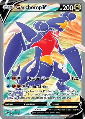 SWSH Astral Radiance 178/189 Garchomp V Full Art