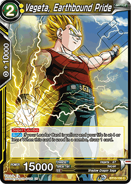 DBS Rise of the Unison Warrior BT10-106 Vegeta, Earthbound Pride Foil