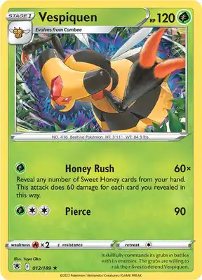 SWSH Astral Radiance 012/189 Vespiquen