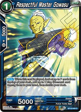 DBS Rise of the Unison Warrior BT10-049 Respectful Master Gowasu Foil