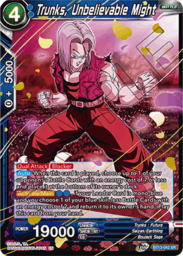 DBS Supreme Rivalry BT13-042 Trunks, Unbelievable Might (SR)