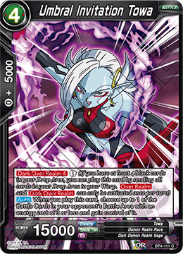 DBS Colossal Warfare BT4-111 Umbral Invitation Towa Foil
