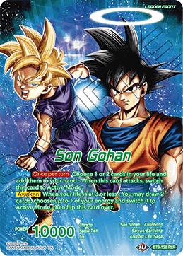 DBS Universal Onslaught BT9-128 Son Gohan / Father-Son Kamehameha Goku & Gohan Return (Leader) (RLR)