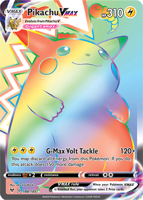 SWSH Vivid Voltage 188/185 Pikachu VMAX Rainbow Rare
