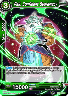 DBS Draft Box 5: Divine Multiverse DB2-088 Pell, Confident Supremacy Foil