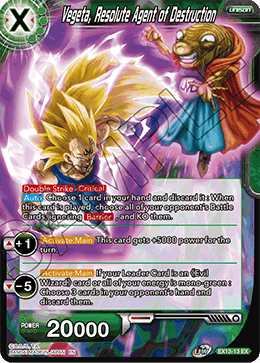 DBS Expansion Set 13: Special Anniversary Box 2020 EX13-13 Vegeta, Resolute Agent of Destruction Foil