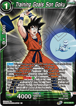 DBS Saiyan Showdown BT15-069 Training Goals Son Goku Foil