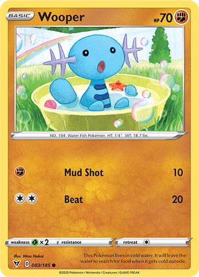 SWSH Vivid Voltage 083/185 Wooper Reverse Holo