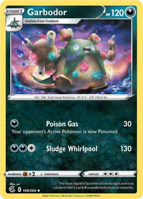 SWSH Fusion Strike 169/264 Garbodor Reverse Holo