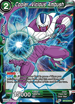 DBS Supreme Rivalry BT13-074 Cooler, Vicious Ambush Foil