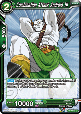 DBS Cross Worlds BT3-072 Combination Attack Android 14 Foil