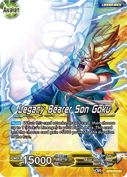 DBS Colossal Warfare BT4-072 Son Goku / Legacy Bearer Son Goku (Leader) Foil