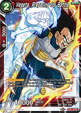 DBS Expansion Set 07: Magnificent Collection - Fusion Hero EX07-02 Vegeta, Preparing for Battle Foil