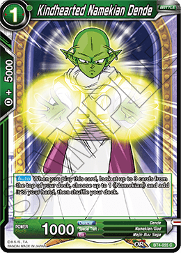 DBS Colossal Warfare BT4-055 Kindhearted Namekian Dende Foil