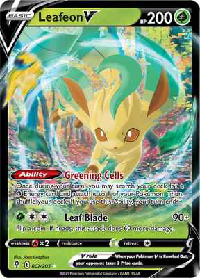 SWSH Evolving Skies 007/203 Leafeon V