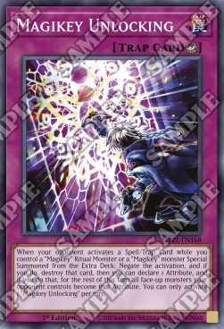 Yu-Gi-Oh! 2022 Tin of the Pharaoh's Gods Mega Pack MP22-EN168 Magikey Unlocking