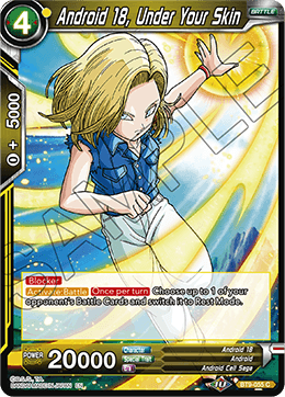 DBS Universal Onslaught BT9-055 Android 18, Under Your Skin Foil