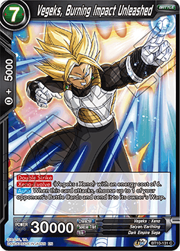 DBS Rise of the Unison Warrior BT10-131 Vegeks, Burning Impact Unleashed Foil