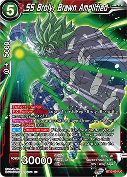 DBS Supreme Rivalry BT13-024 SS Broly, Brawn Amplified