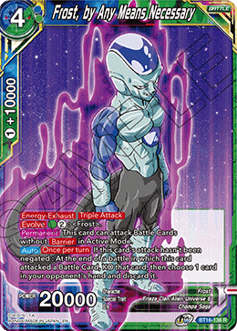 DBS Realm of the Gods BT16-136 Frost, by Any Means Necessary Foil