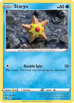 SWSH Brilliant Stars 030/172 Staryu Reverse Holo