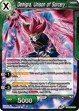 DBS Rise of the Unison Warrior BT10-064 Demigra, Unison of Sorcery Foil