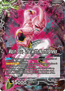 DBS Universal Onslaught BT9-070 Bibidi / Majin Buu, One with Nothingness (Leader) Foil