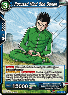 DBS The Tournament of Power TB1-029 Focused Mind Son Gohan