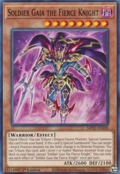 Yu-Gi-Oh! 2021 Tin of Ancient Battles Mega Pack MP21-EN100 Soldier Gaia The Fierce Knight