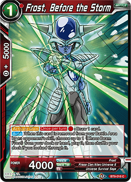 DBS Universal Onslaught BT9-016 Frost, Before the Storm