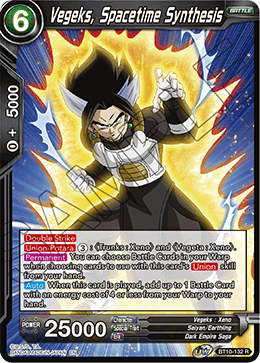 DBS Rise of the Unison Warrior BT10-132 Vegeks, Spacetime Synthesis Foil