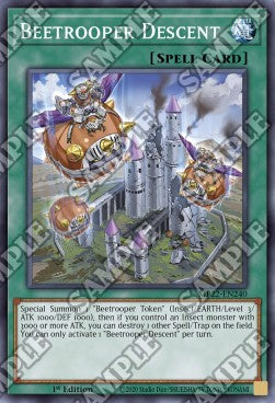 Yu-Gi-Oh! 2022 Tin of the Pharaoh's Gods Mega Pack MP22-EN240 Beetrooper Descent