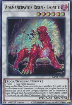 Yu-Gi-Oh! 2021 Tin of Ancient Battles Mega Pack MP21-EN230 Adamancipator Risen - Leonite Ultra Rare