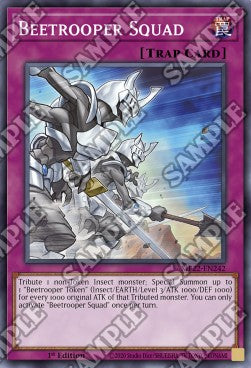 Yu-Gi-Oh! 2022 Tin of the Pharaoh's Gods Mega Pack MP22-EN242 Beetrooper Squad