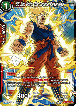 DBS Supreme Rivalry BT13-012 SS Son Goku, the Legend Personified (SR)