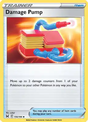 SWSH Lost Origin 156/196 Damage Pump Reverse Holo