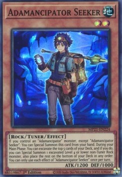 Yu-Gi-Oh! 2021 Tin of Ancient Battles Mega Pack MP21-EN224 Adamancipator Seeker Super Rare