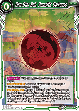 DBS Rise of the Unison Warrior BT10-091 One-Star Ball, Parasitic Darkness Foil