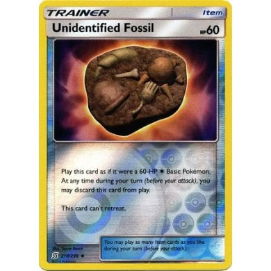 SM Unified Minds 210/236 Unidentified Fossil Reverse Holo