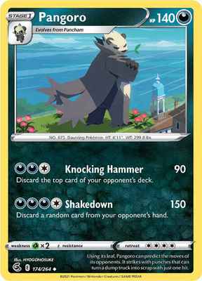 SWSH Fusion Strike 174/264 Pangoro Reverse Holo
